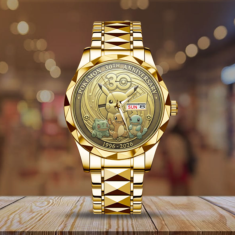 Pokemon 30th Anniversary Alloy Luxury Quartz Watch – GNE4835