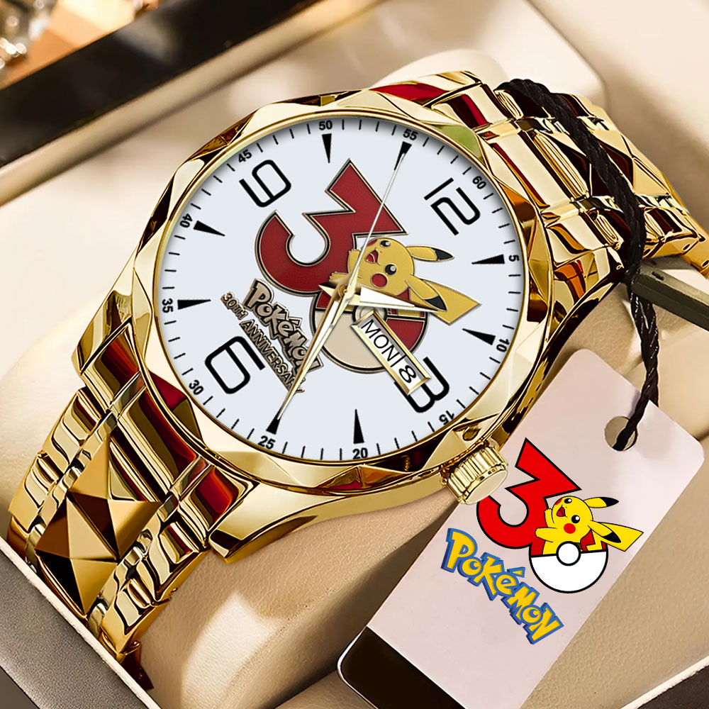 Pokemon 30th Anniversary Alloy Luxury Quartz Watch – GNE4836