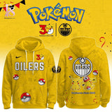 Pokemon 30th Anniversary Edmonton Oilers Hoodie