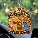 Winnie-the-Pooh 100th Anniversary Custom shape 2-sided Acrylic Car Ornament – GNE8853