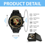 Porsche 95th Anniversary Black Stainless Steel Watch – HOATT15983