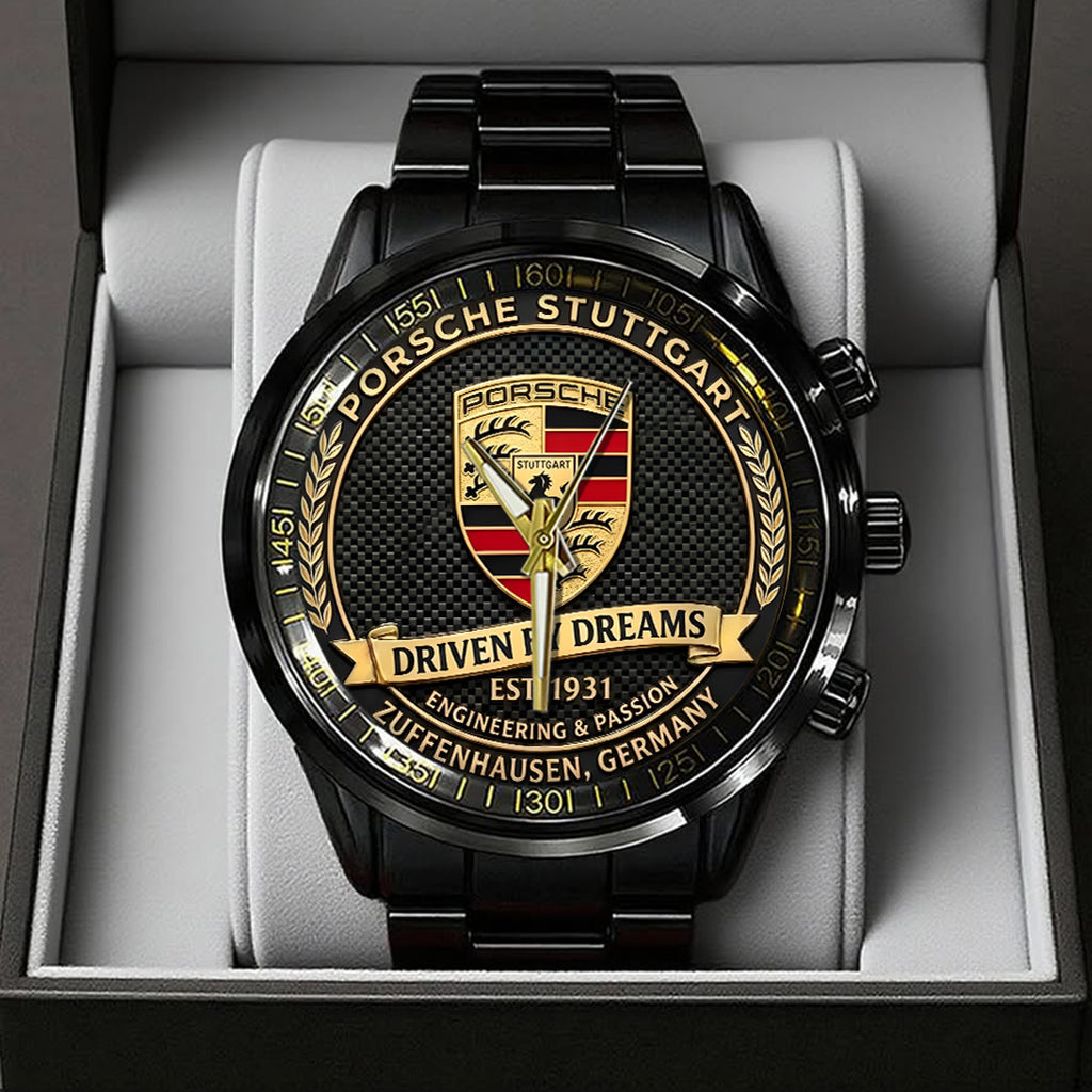Porsche Stuttgart Black Stainless Steel Watch – TANTN20824