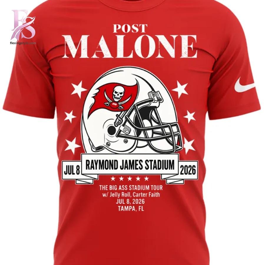 Post Malone The Big Ass Stadium Tour Tampa 2026 T-Shirt