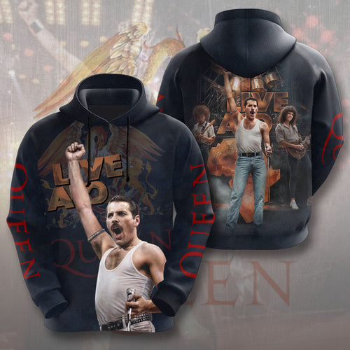 Queen Band x Freddie Mercury 3D Apparel – MAITM 11566