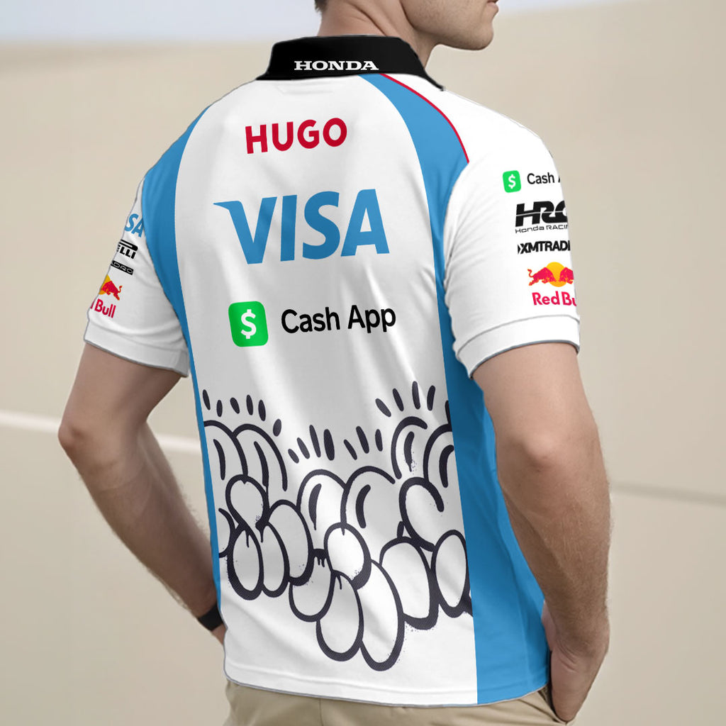 RB Cash APP Special Edition Silverstone GP Zip Polo Shirt – GNE4825
