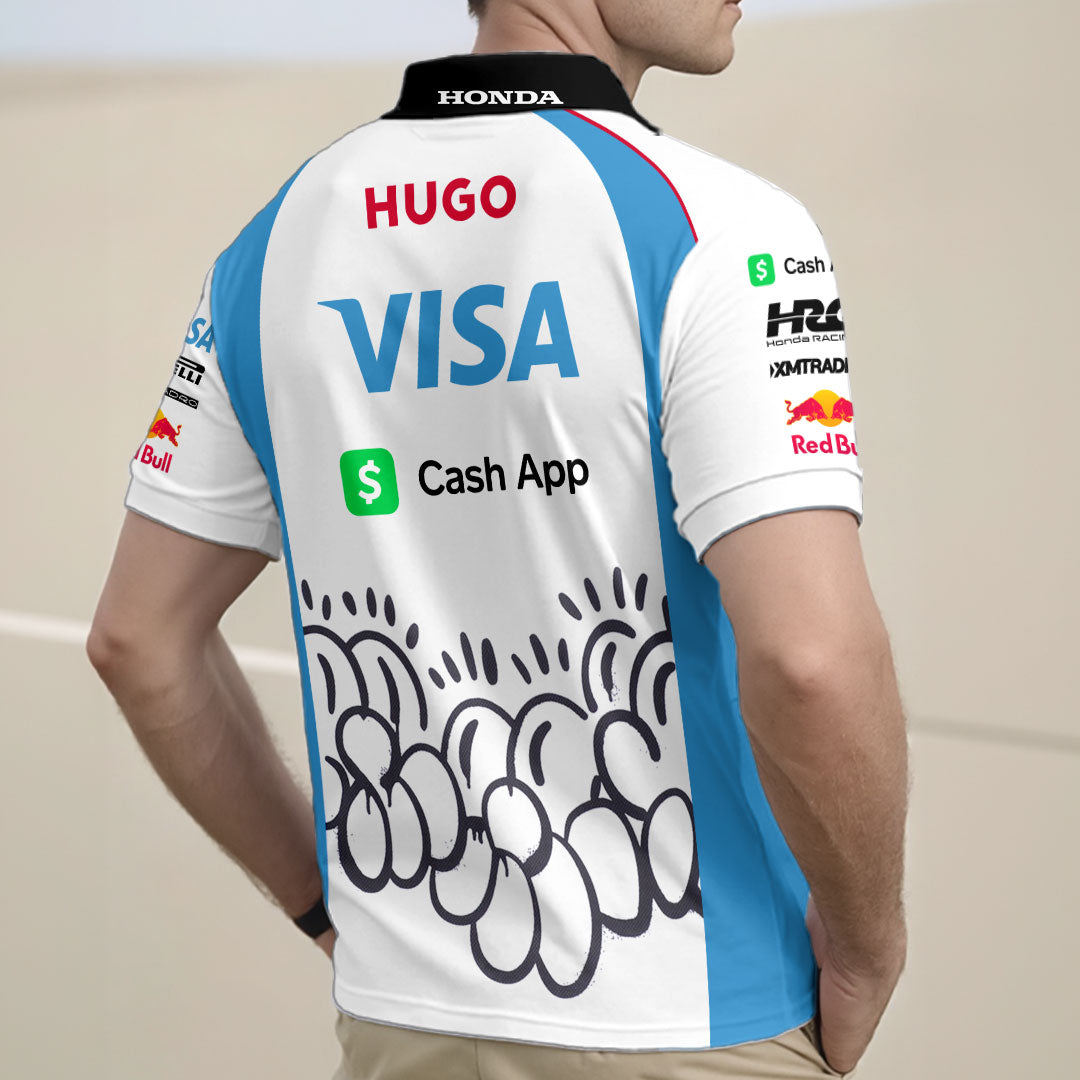 RB Cash APP Special Edition Silverstone GP Zip Polo Shirt – GNE4825