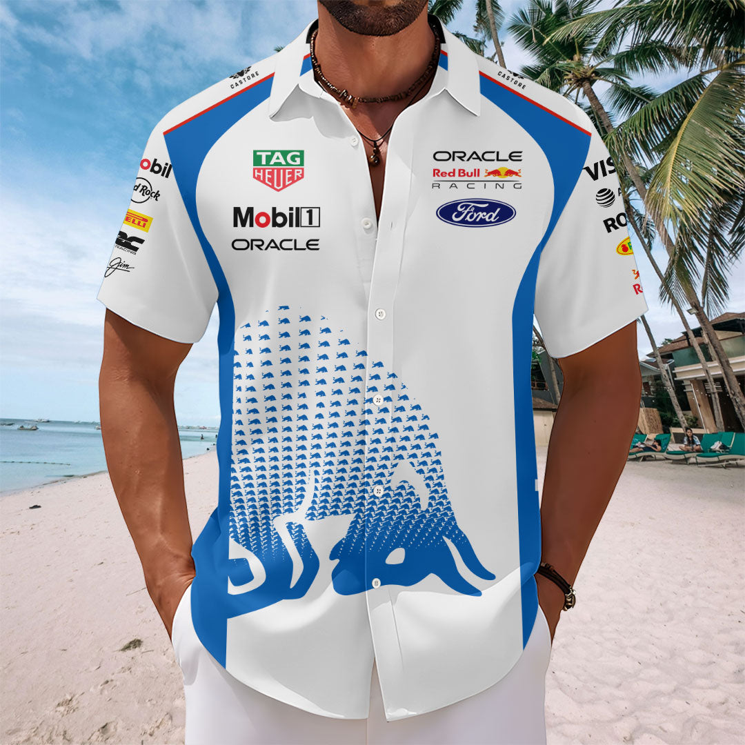Red Bull Racing x Max Verstappen Short Sleeve Button-Down Shirt – TANTN19847