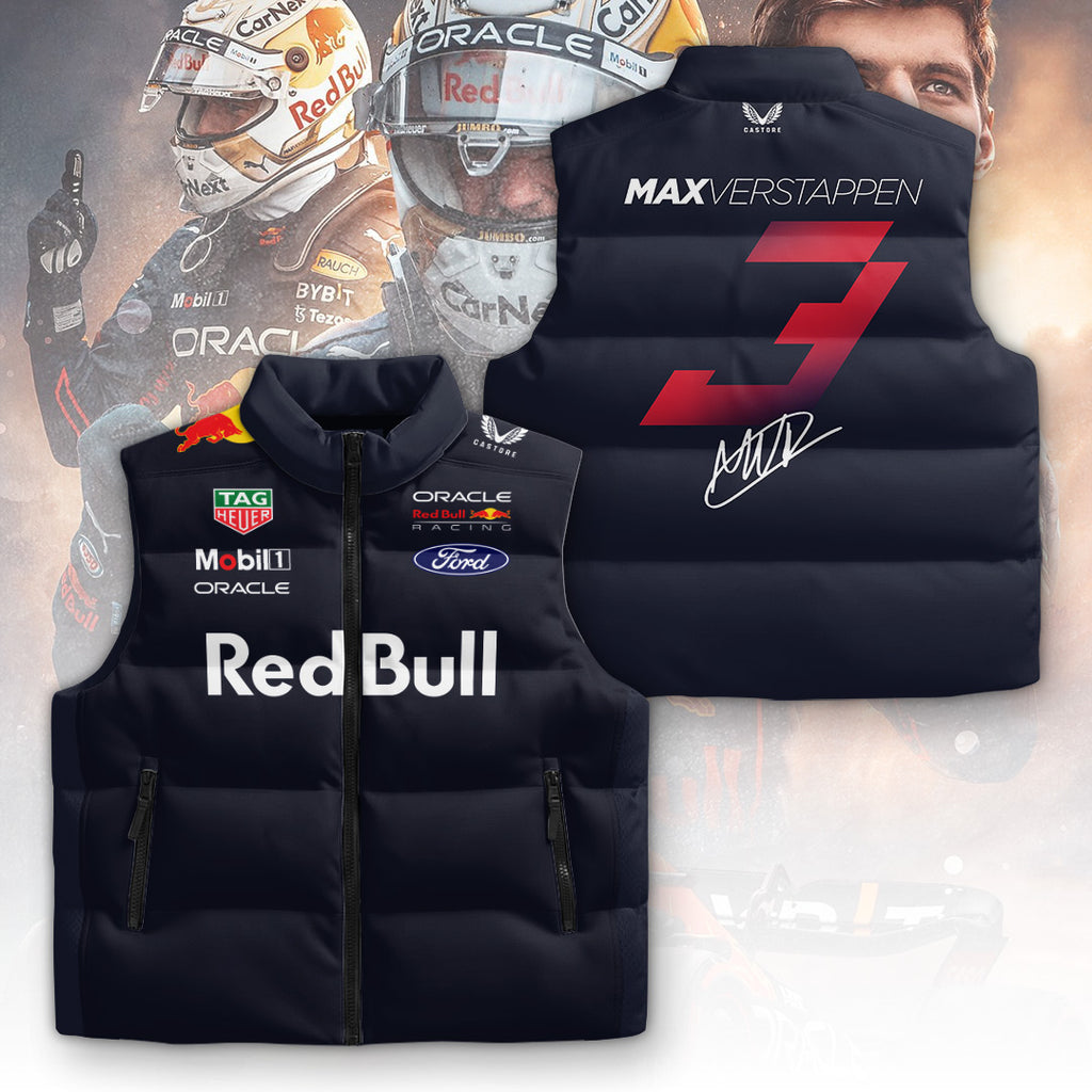 Red Bull Racing x Max Verstappen 3D Sleeveless Down Jacket – TANTN19810