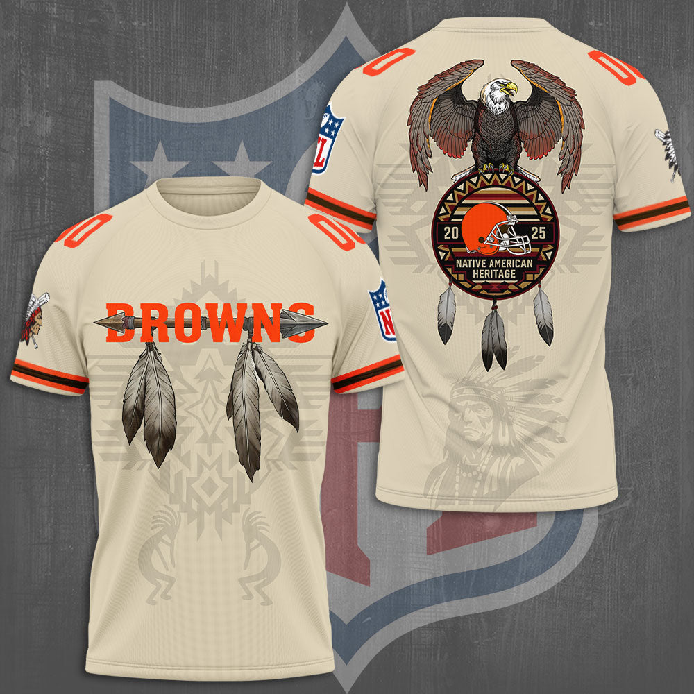 Cleveland Browns x Native American Heritage 3D Apparel – TMTHU960