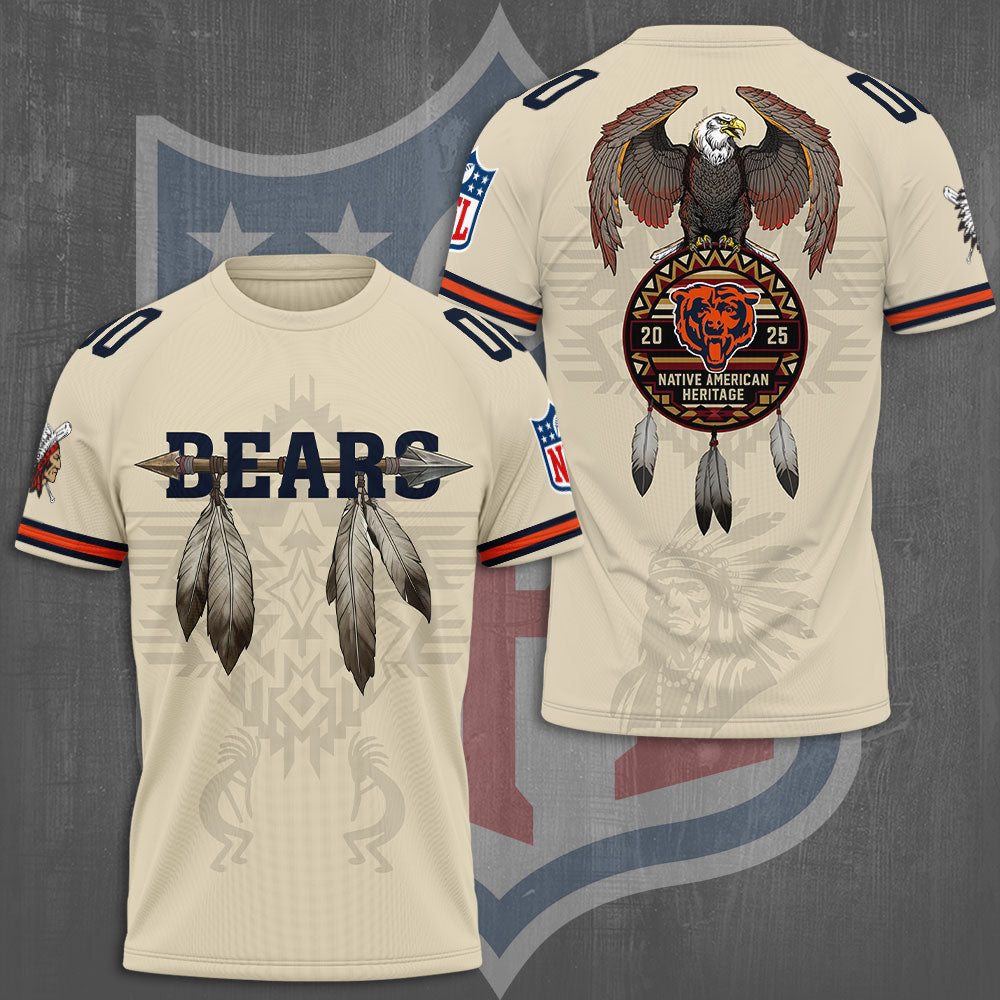 Chicago Bears x Native American Heritage 3D Apparel – TMTHU973