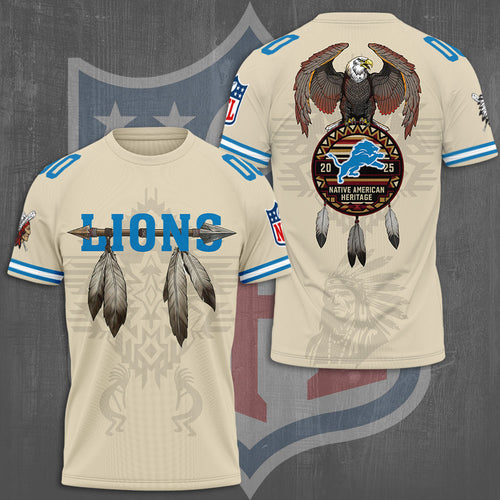 Detroit Lions x Native American Heritage 3D Apparel – TMTHU974