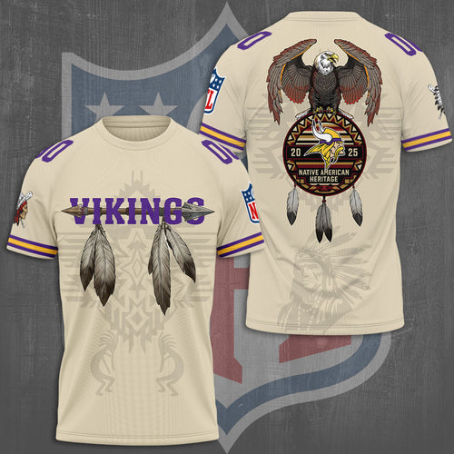 Minnesota Vikings x Native American Heritage 3D Apparel – TMTHU976