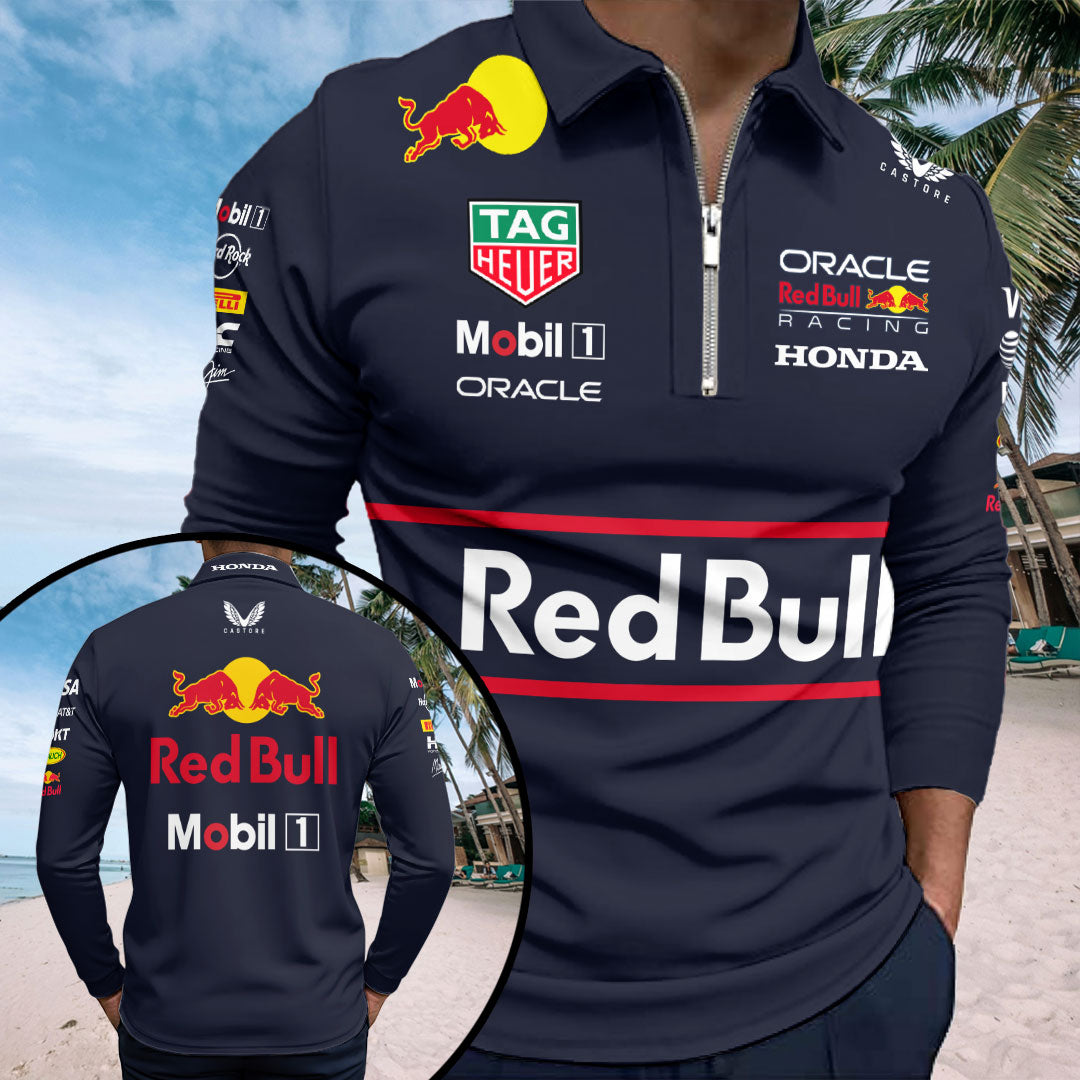 Red Bull Racing 2025 Zip Polo Shirt – GNE4821