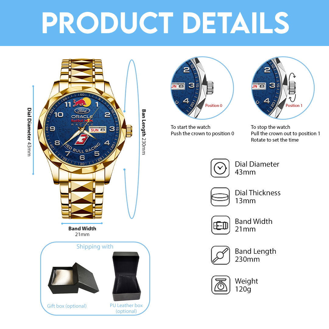 Red Bull Racing 2026 Alloy Luxury Quartz Watch – TMTHU5953