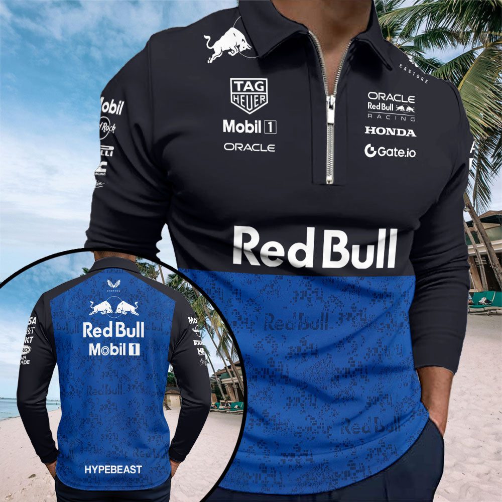 Red Bull Racing Zip Polo Shirt – TMTHU3367