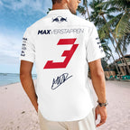 Red Bull Racing x Max Verstappen Short Sleeve Button-Down Shirt – HOATT15470
