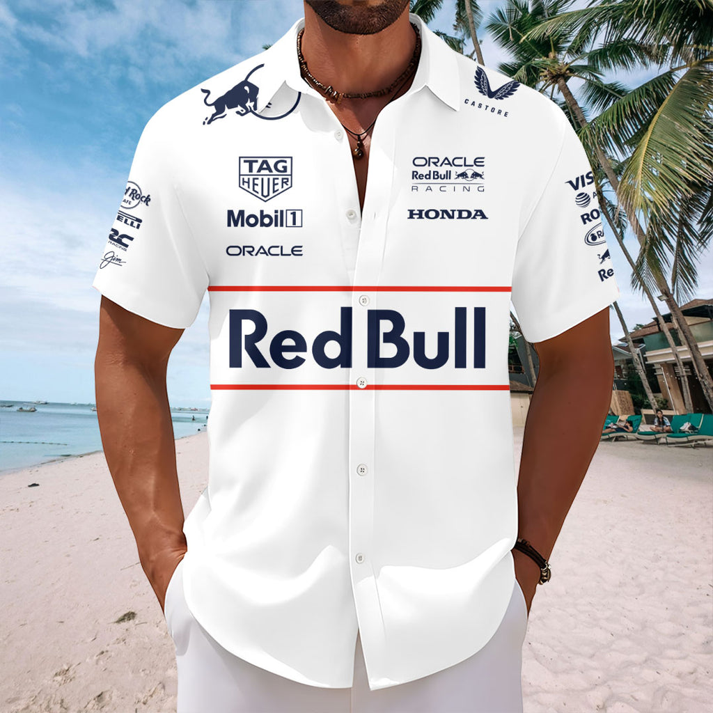 Red Bull Racing x Max Verstappen Short Sleeve Button-Down Shirt – HOATT15470