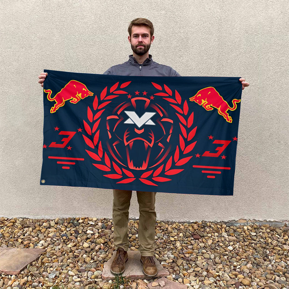 Red Bull Racing x Max Verstappen 3D Double-side House Flag – TMTHU3466