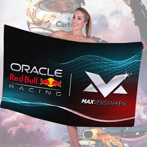 Red Bull Racing x Max Verstappen Rectangle Beach Towel – TMTHU3201