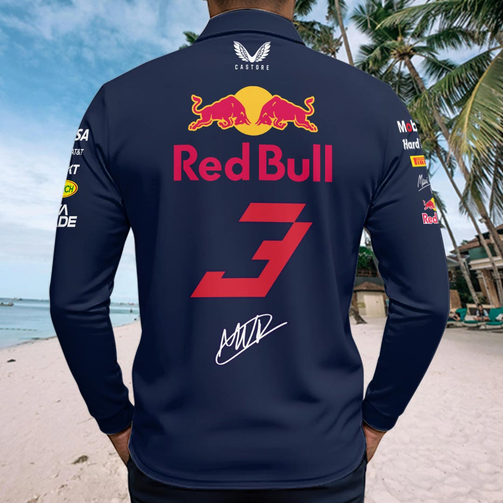 Red Bull Racing x Max Verstappen Zip Polo Shirt – HOATT15956