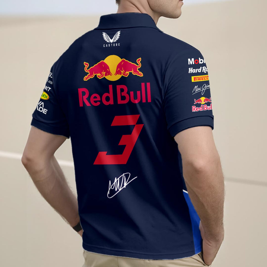 Red Bull Racing x Max Verstappen Zip Polo Shirt – HOATT15956