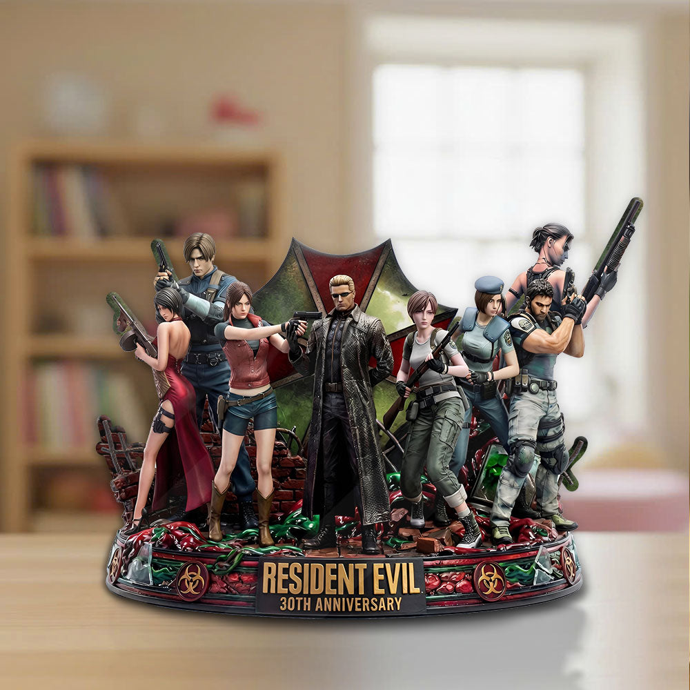 Resident Evil 30th Anniversary Custom Shape Acrylic Plaque – TMTHU4831