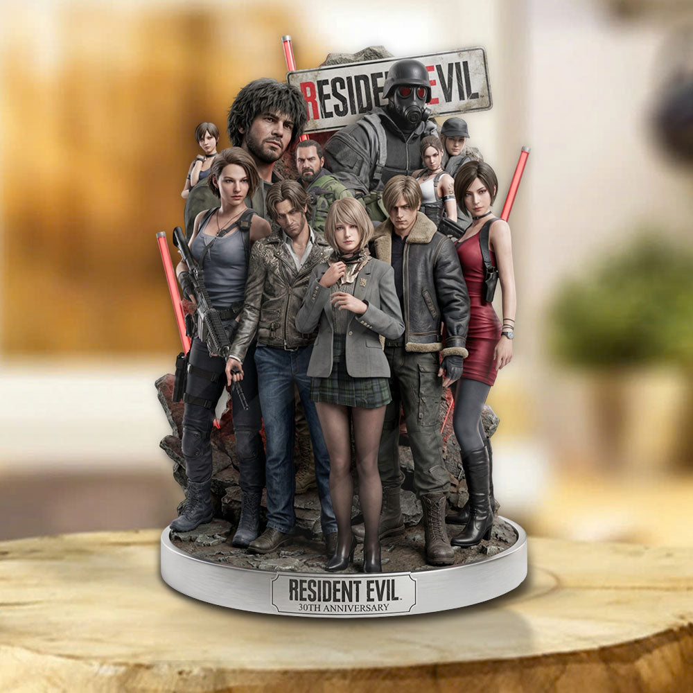 Resident Evil 30th Anniversary Custom Shape Acrylic Plaque – TMTHU4737