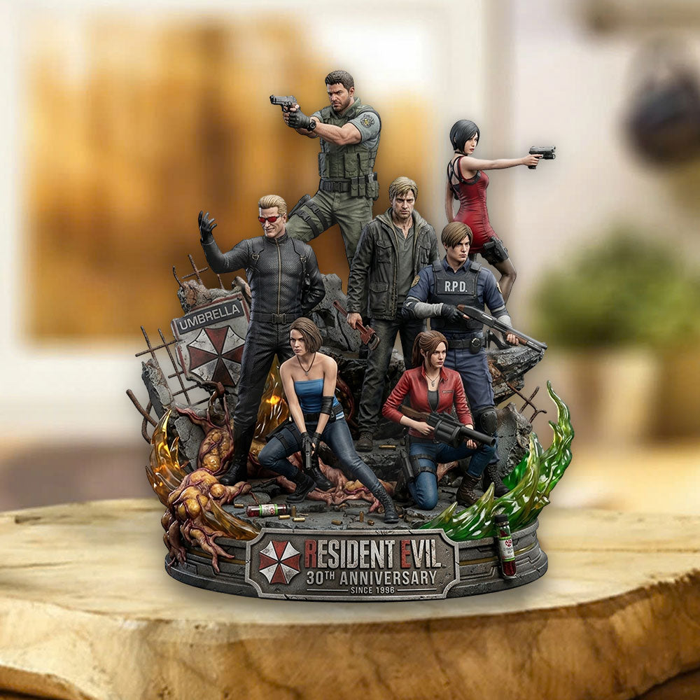 Resident Evil 30th Anniversary Custom Shape Acrylic Plaque – TMTHU5018