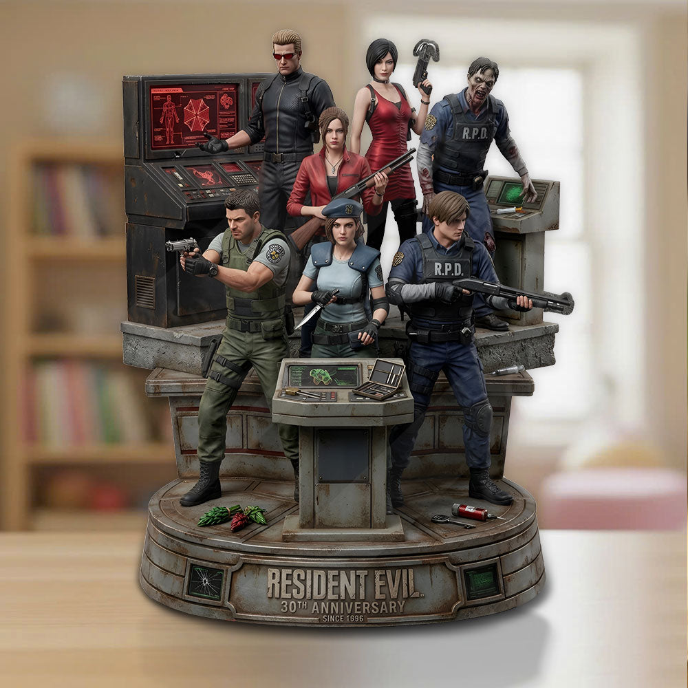 Resident Evil 30th Anniversary Custom Shape Acrylic Plaque – TMTHU5019