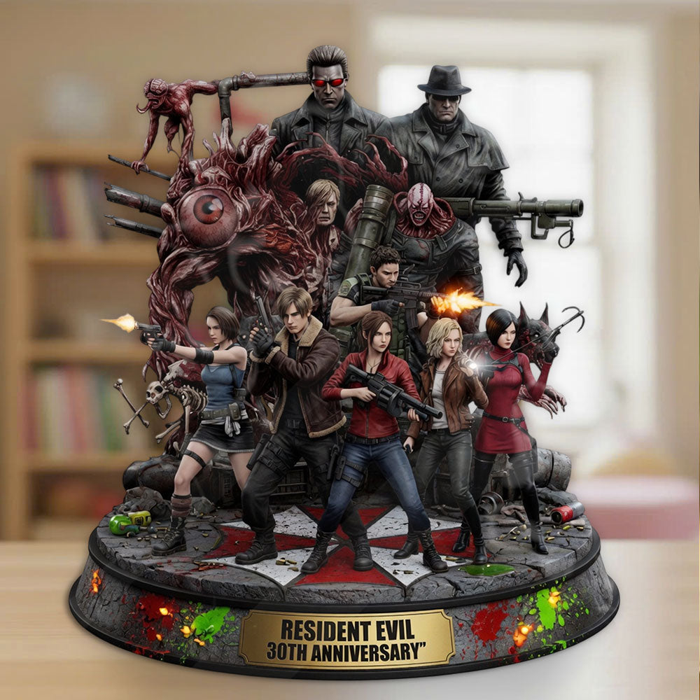Resident Evil 30th Anniversary Custom Shape Acrylic Plaque – TMTHU6000