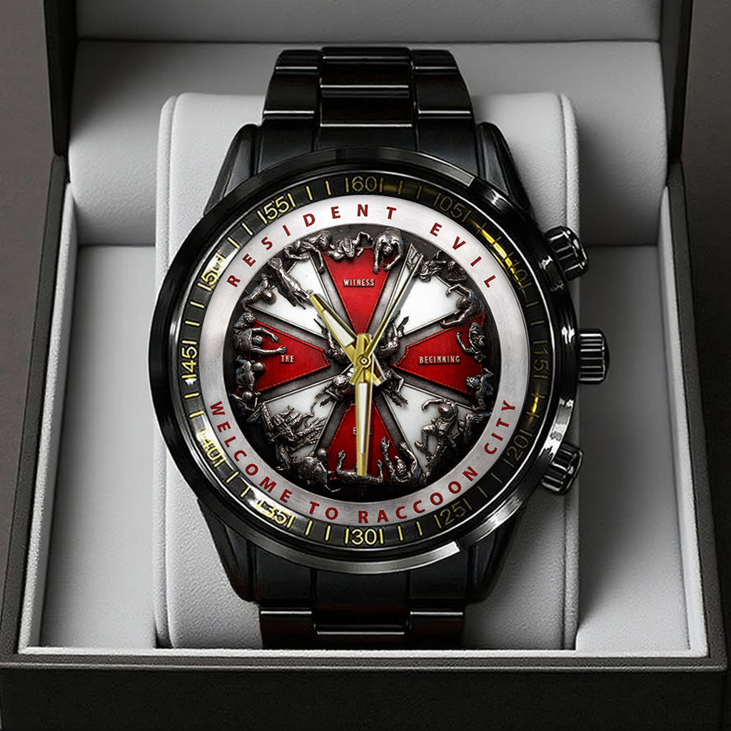 Resident Evil Black Stainless Steel Watch – TANTN21740