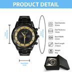 Resident Evil Requiem Black Stainless Steel Watch – TANTN22222
