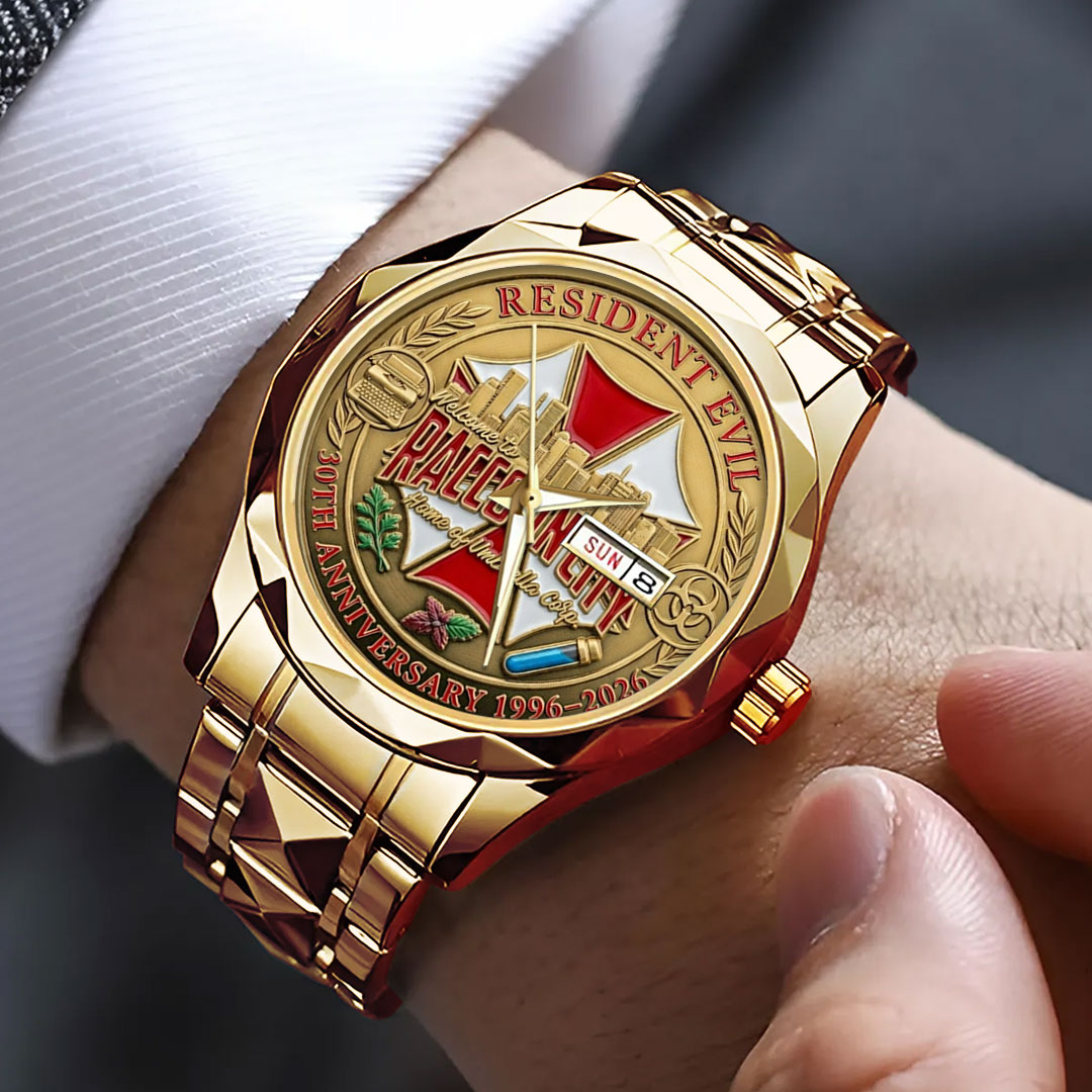 Resident Evil 30th Anniversary Alloy Luxury Quartz Watch – TMTHU4242