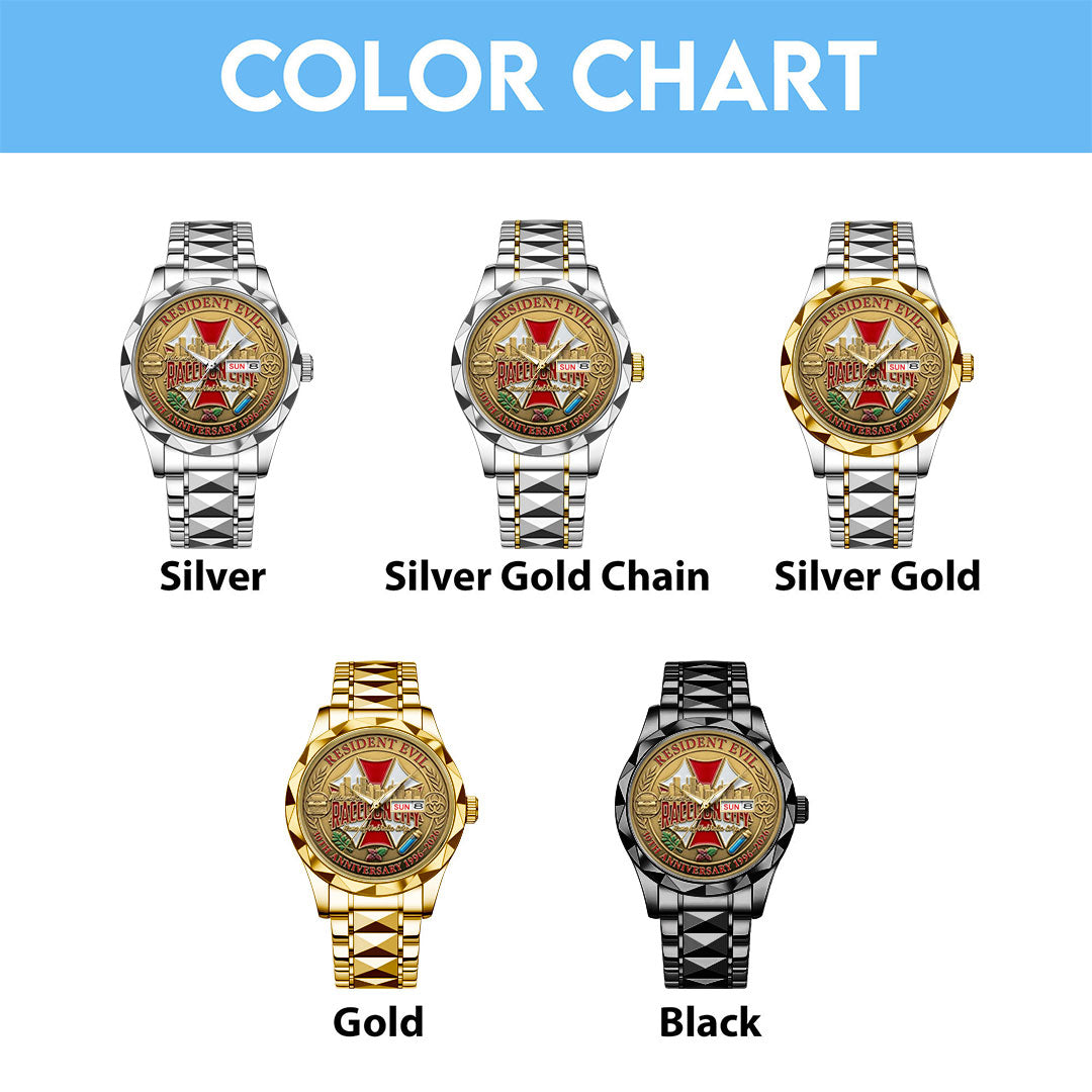 Resident Evil 30th Anniversary Alloy Luxury Quartz Watch – TMTHU4242