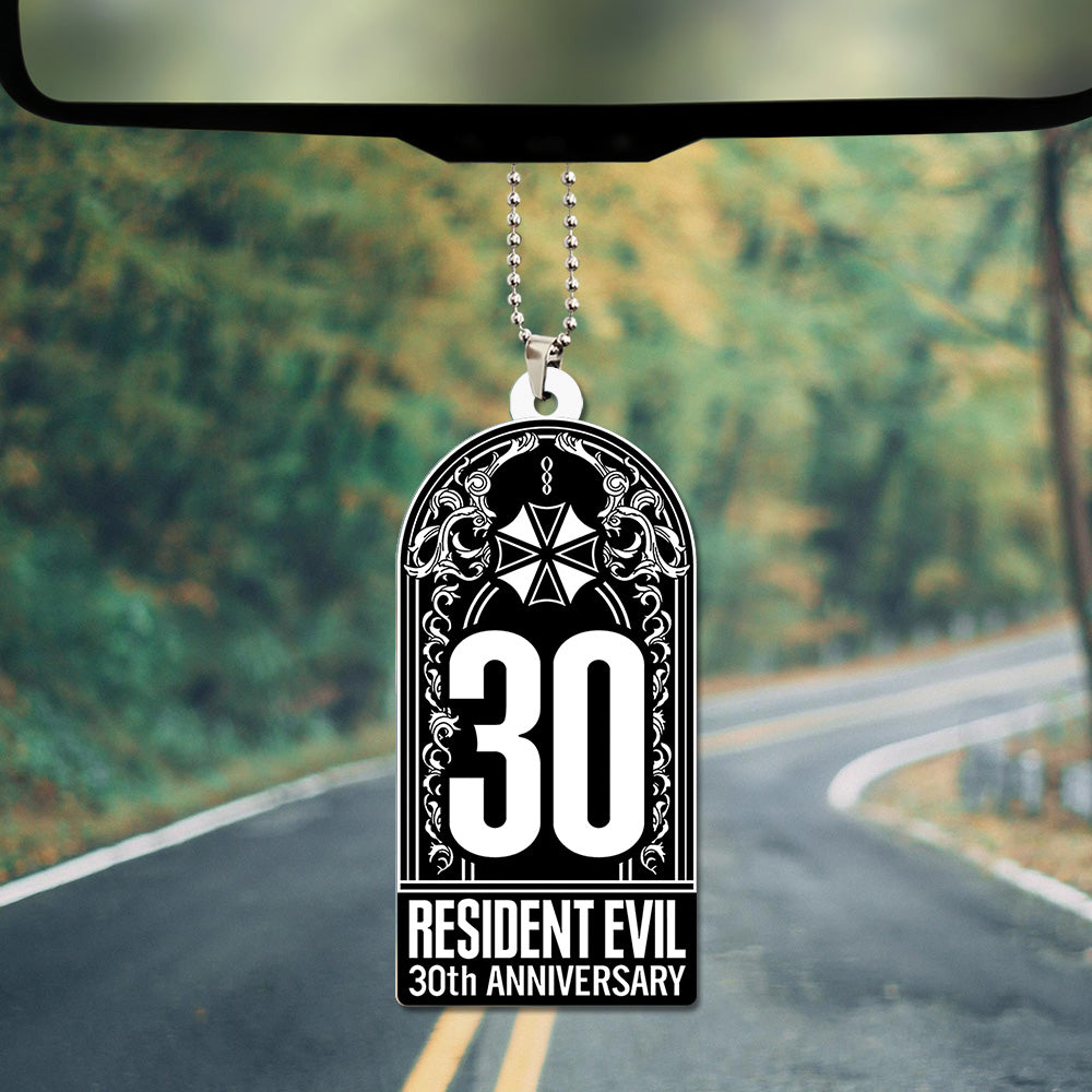 Resident Evil 30th Anniversary Custom shape 2-sided Acrylic Car Ornament – TANTN20789