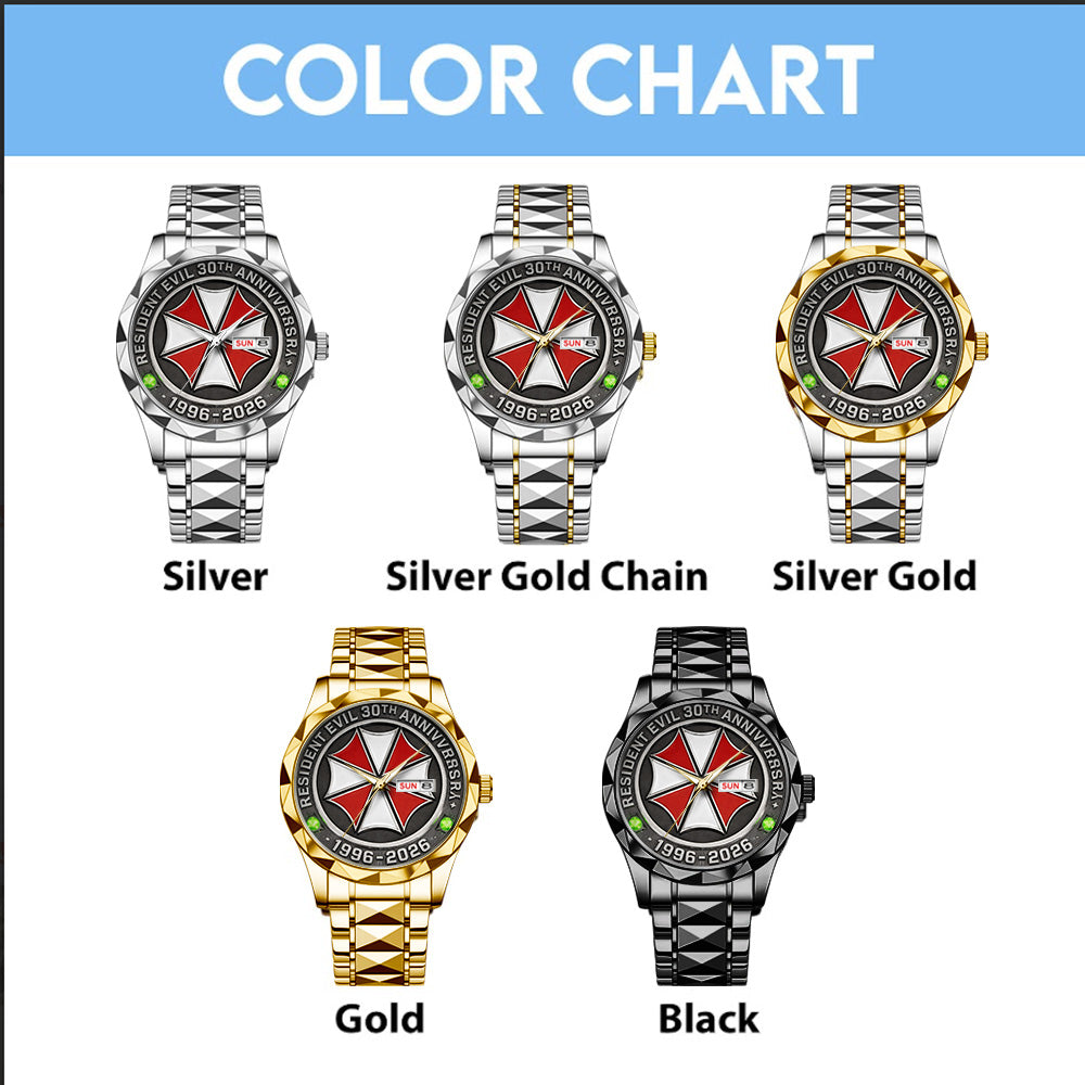 Resident Evil 30th Anniversary Alloy Luxury Quartz Watch – GNE5278