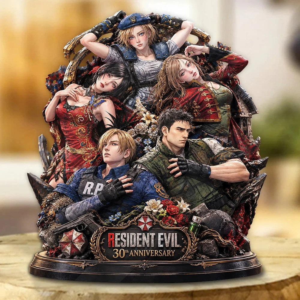 Resident Evil 30th Anniversary Custom Shape Acrylic Plaque – GNE8751