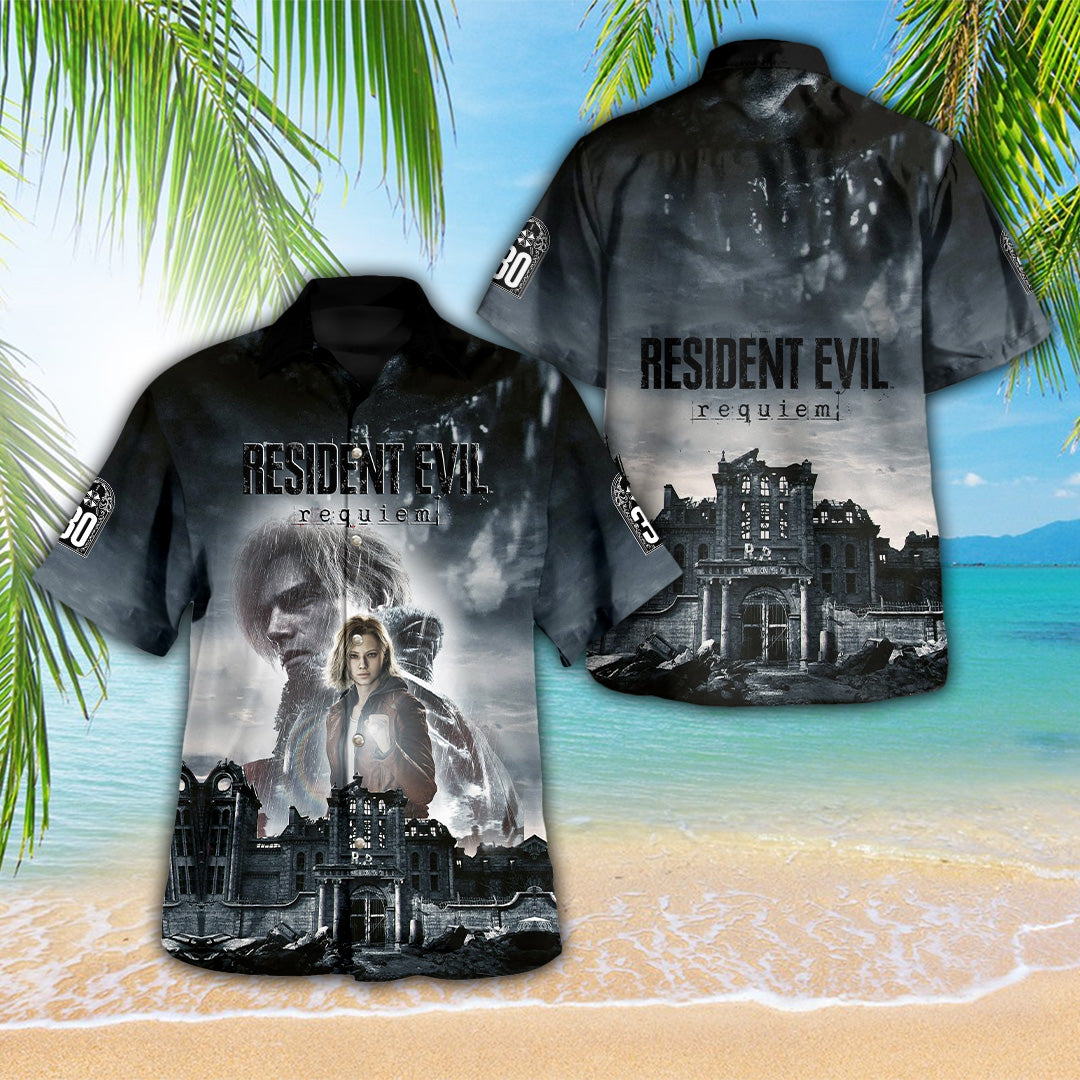 Resident Evil 30th Anniversary 3D Hawaiian Apparel – GNE5264.6