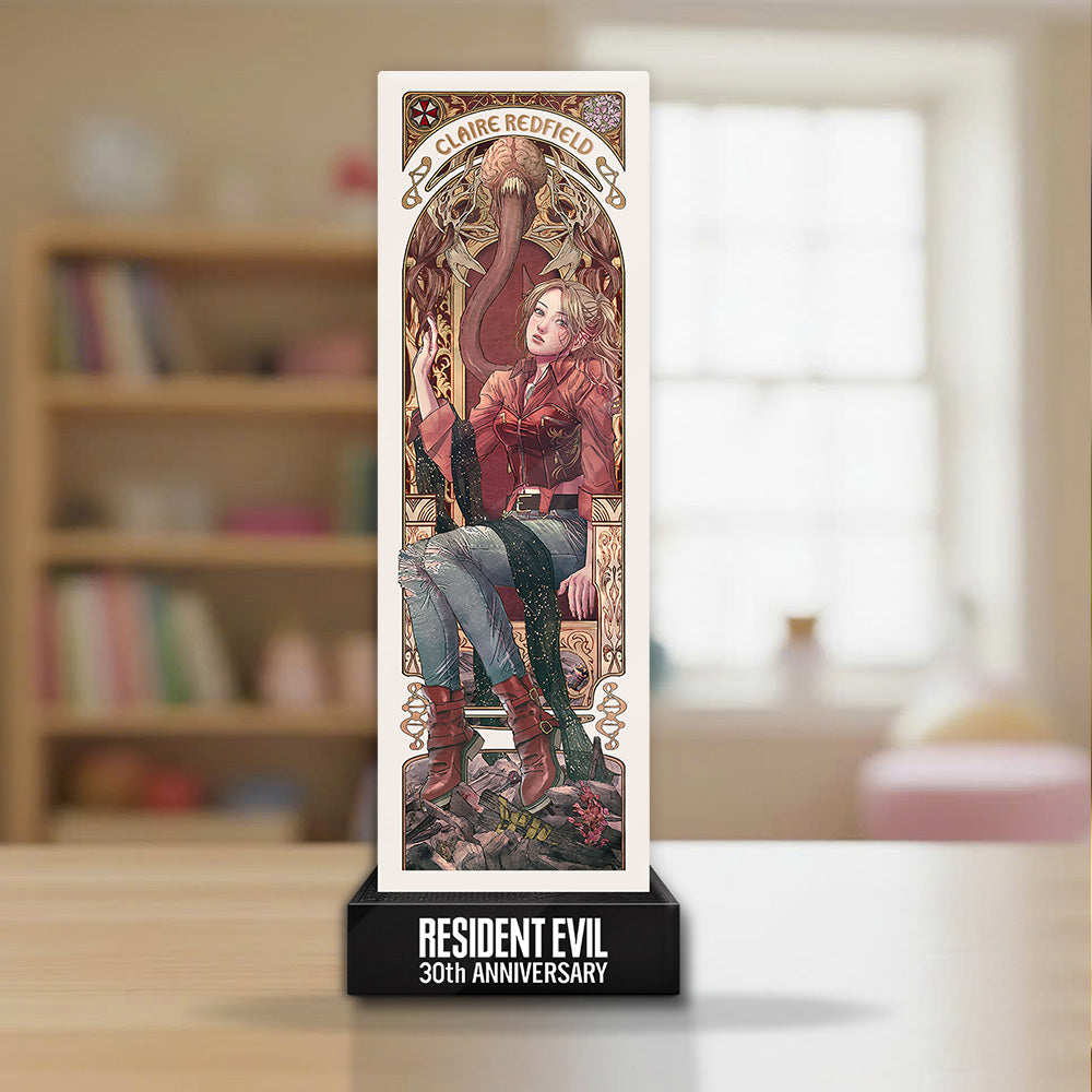 Resident Evil Requiem x Claire Redfield 30th Anniversary Custom Shape Acrylic Plaque – GNE5535
