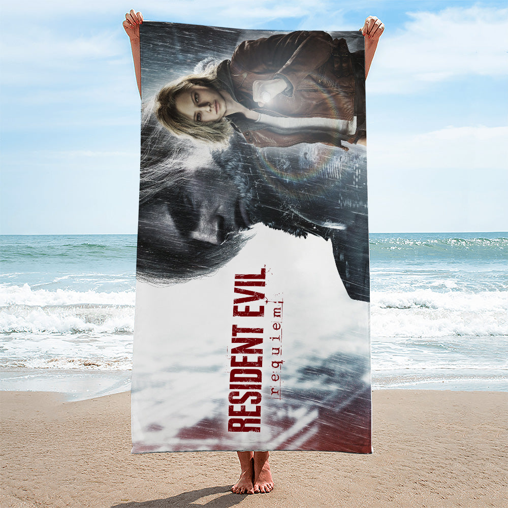 Resident Evil Requiem Rectangle Beach Towel – GNE5295