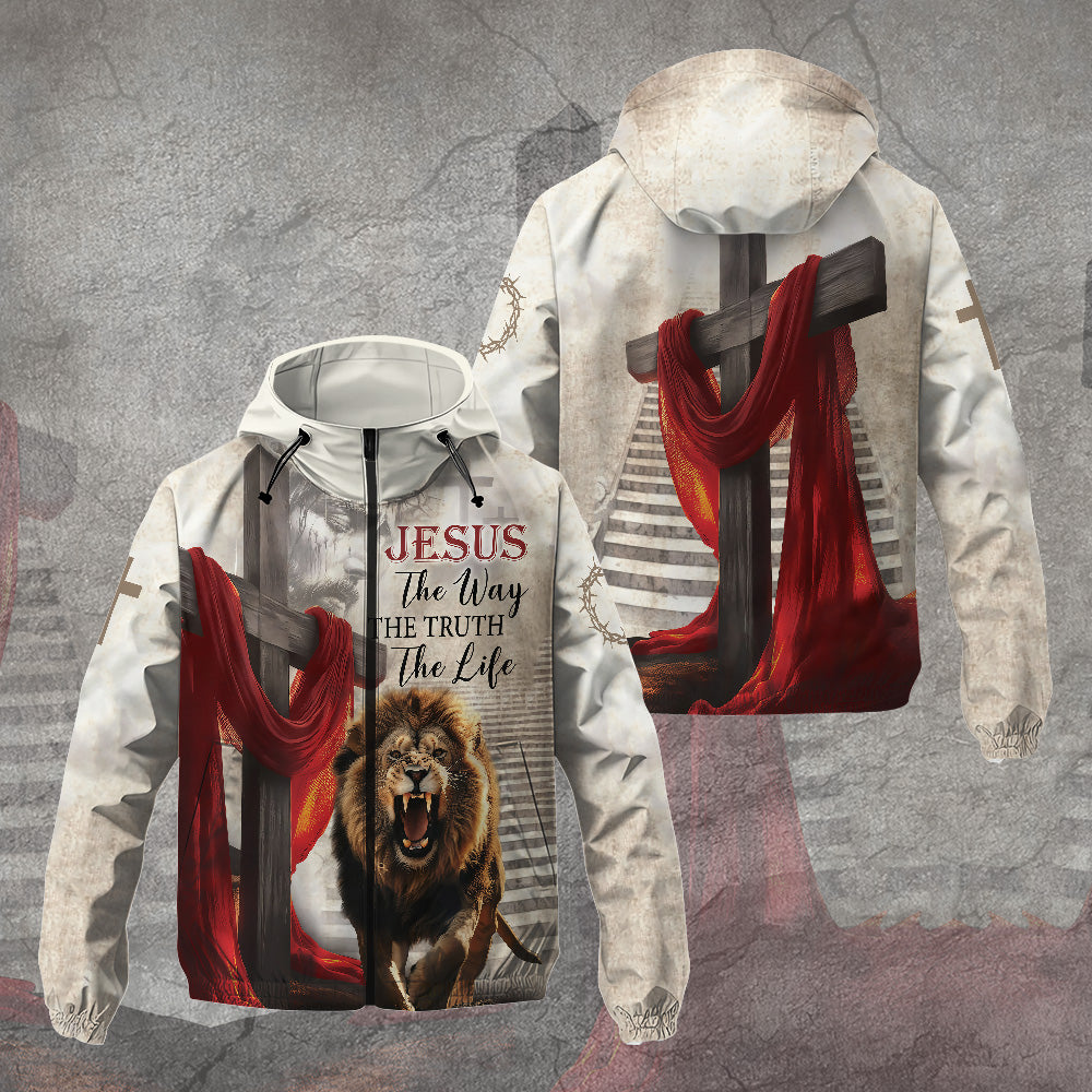 Resurrection Lion of Judah Christian 3D Windbreaker Jacket – TANTN16186