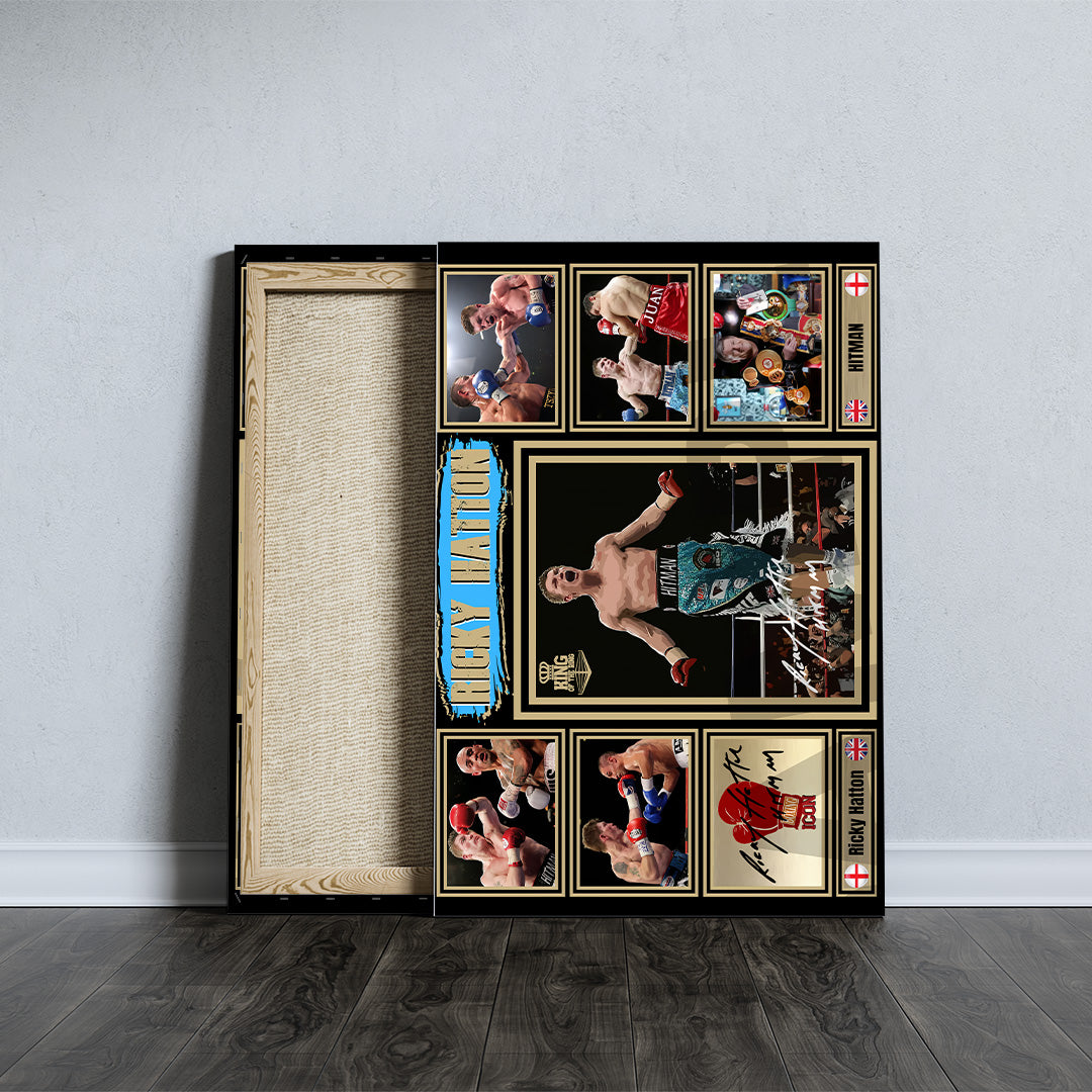 Ricky Hatton Rectangle Canvas With Inner Frame – TANTN16231