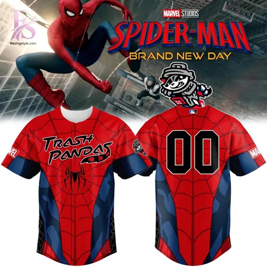 Rocket City Trash Panda Spider-Man Jersey 2026