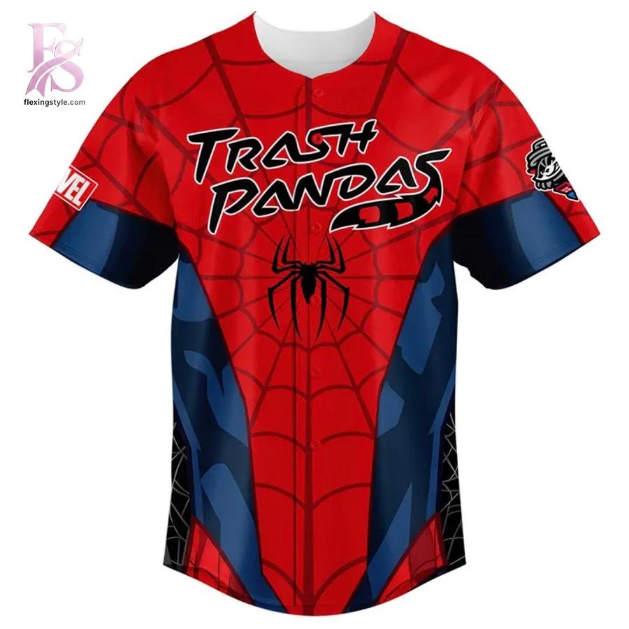 Rocket City Trash Panda Spider-Man Jersey 2026