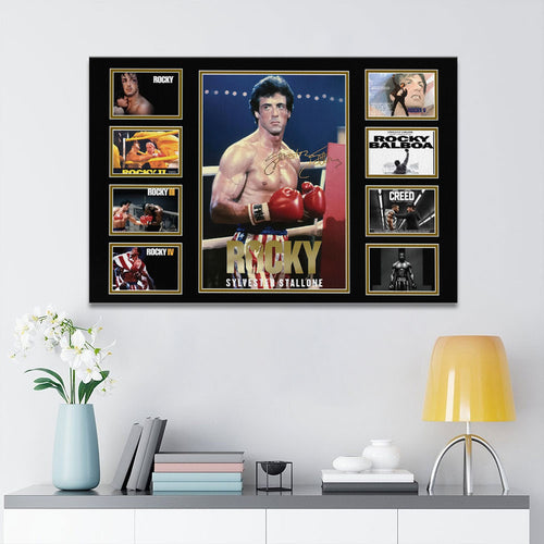 Rocky 50th Anniversary Rectangle Canvas With Inner Frame – HOATT15468