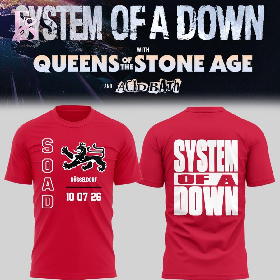 SOAD UK Europe Stadium Tour 2026 Shirt
