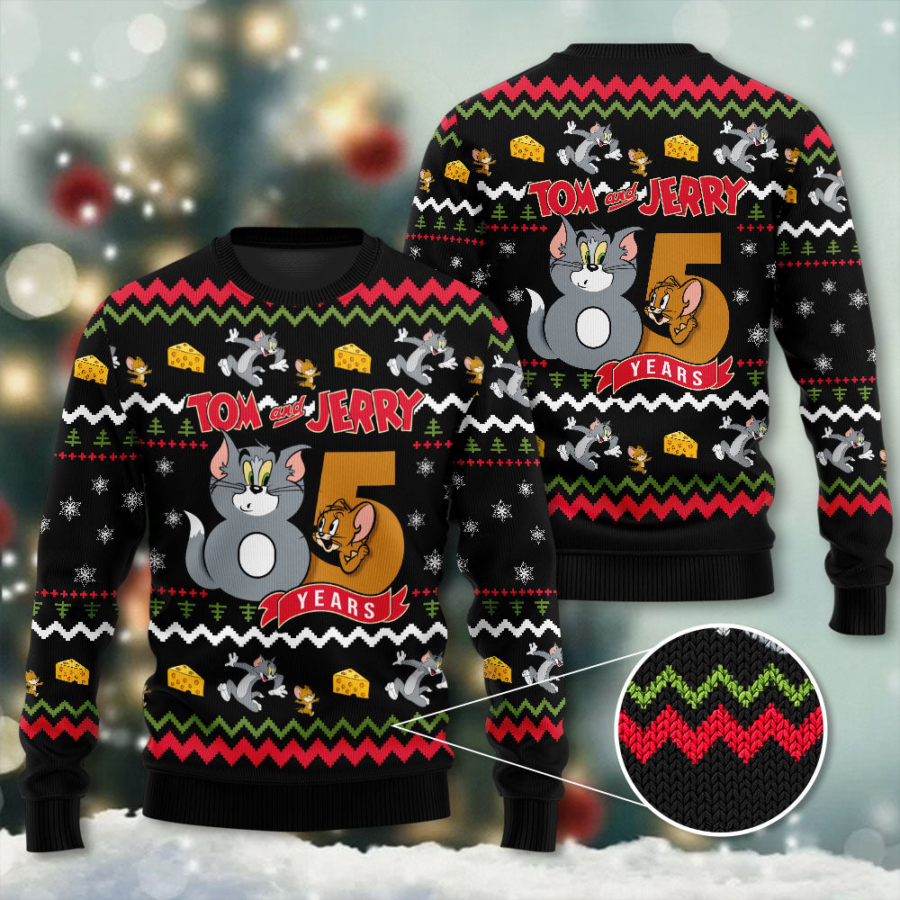 Tom and Jerry's 85th Anniversary 2025 Ugly Sweater – GNE4616