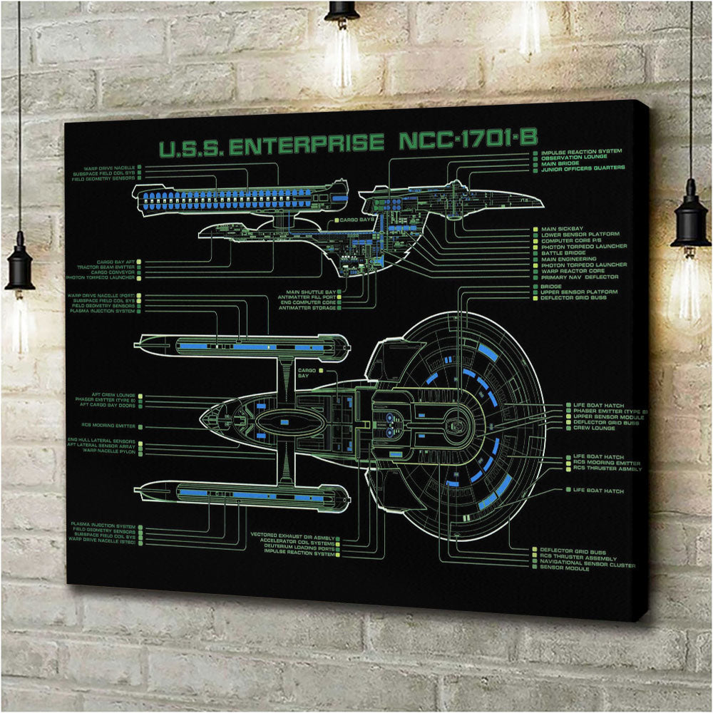 Star Trek Rectangle Canvas With Inner Frame – TMTHU1063