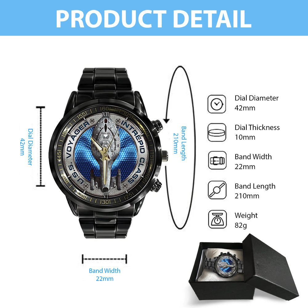 Star Trek Black Stainless Steel Watch – TMTHU1076
