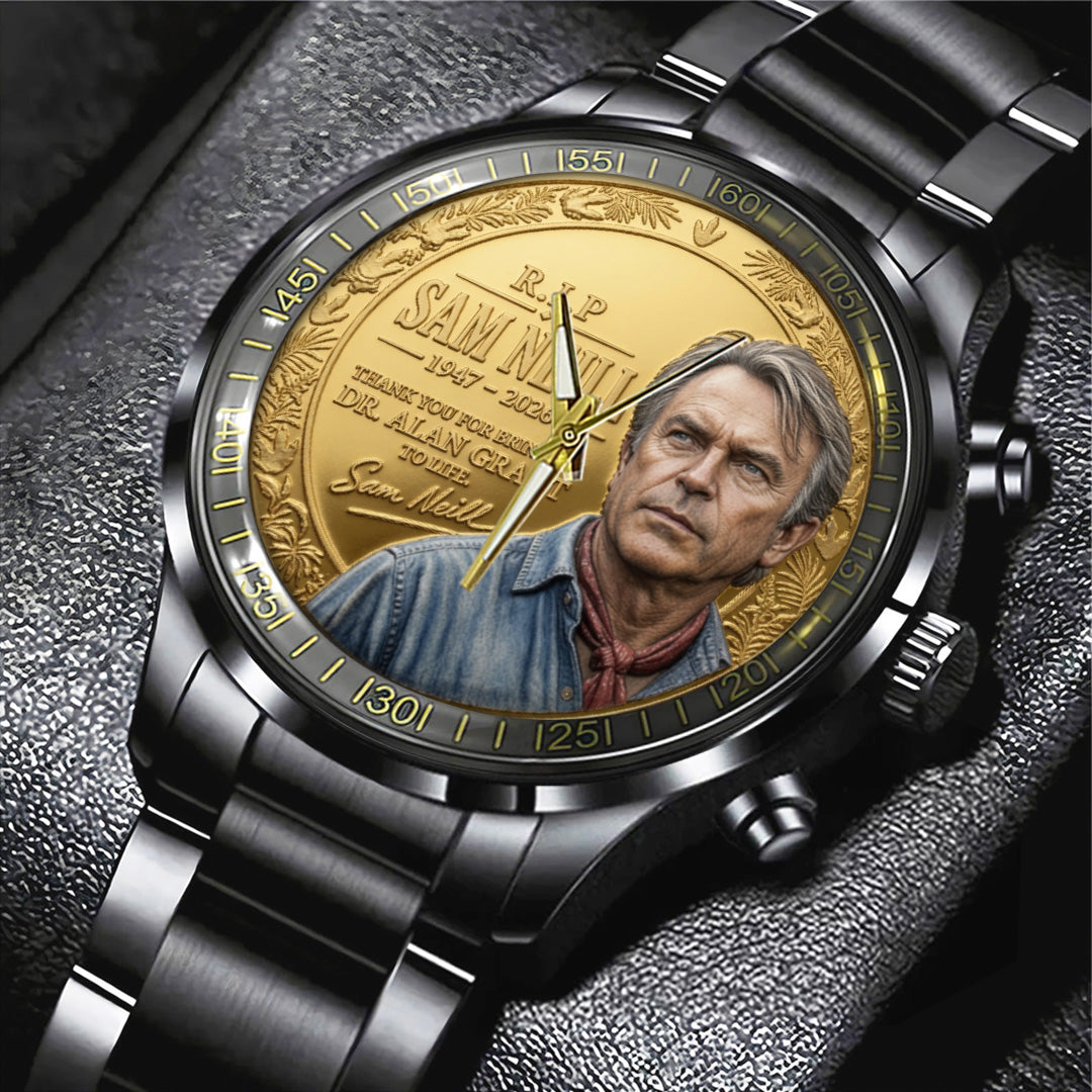 Sam Neill Black Stainless Steel Watch – TANTN24310